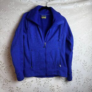 Avalanche Jacket Womens S Blue Full Zip Mock Neck Pockets Outdoors Casual
